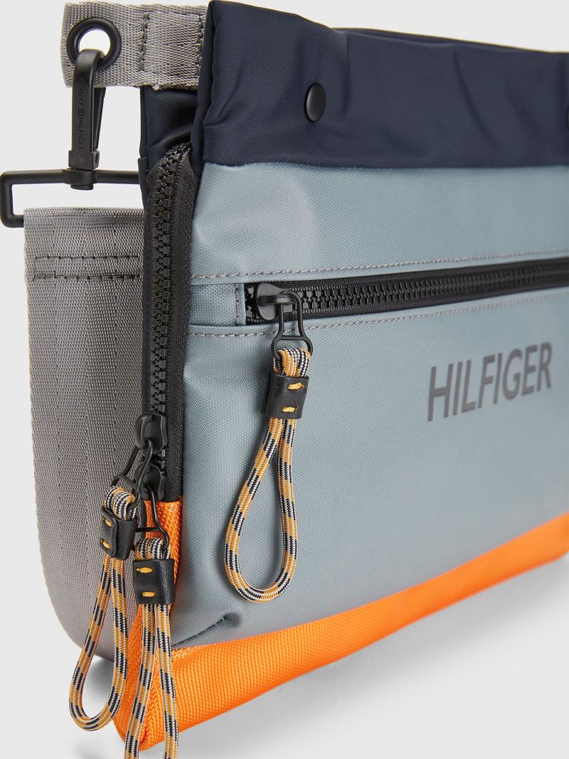 Férfi Tommy Hilfiger Utility Mini Messenger Táska Kék Színes | HU 1498HAP